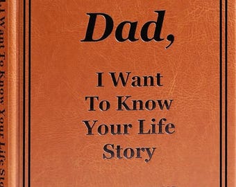 Pappas livshistoria Inbunden dagbok, guidade instruktioner