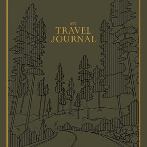Mon journal de voyage : un journal souvenir de voyage pour consigner vos vacances, vos aventures et vos expériences à l'étranger.