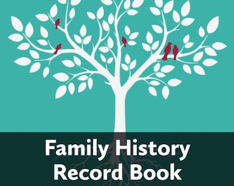 Family History Record Book: 8-Generation Genealogy Workbook