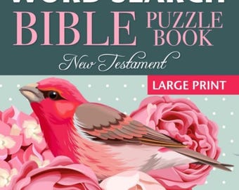 Livro de Caça-Palavras Bíblicas do Novo Testamento: 70 Quebra-Cabeças em Letra Grande.