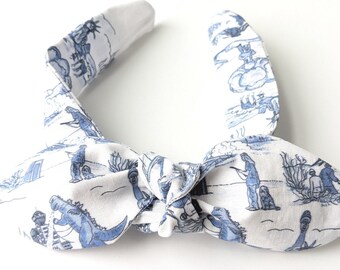 Women's Adjustable or Removable Bow Tie Sci-Fi Fan Headband Feat. Godzilla and Zombies
