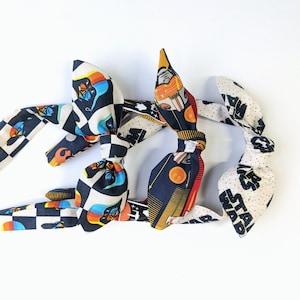 Rebel Alliance Lightweight Fabric Star Wars Headband | Adjustable and Removable Bow Tie Accent