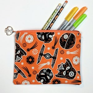 Star Wars Empire Sugar Skull Glow-in-the-Dark Fan Sci-Fi Wallet, Cosmetic Bag, Stocking Stuffer