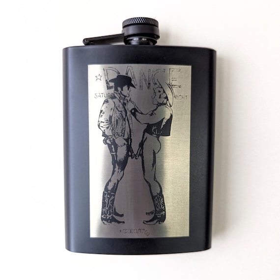 8oz BLACK Baphomet Star Flask 8oz BLACK Baphomet Star Flask