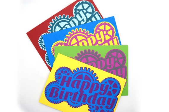 Carte Steampunk Joyeux Anniversaire Etsy