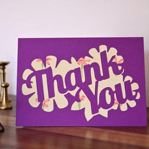 Mini Thank You Card Etsy