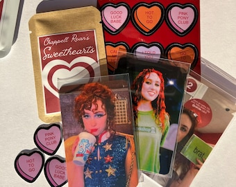 Colección Chappell Roan Sweetheart: set completo: tarjetas fotográficas, pegatinas, hojas de pegatinas, colgantes para teléfono y bolsa sorpresa.