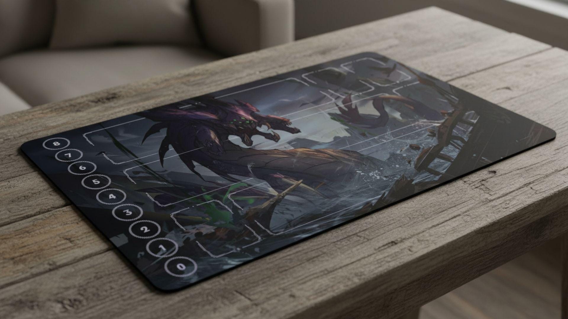 Baron Nasher Riftbound Playmat With Zones | 24