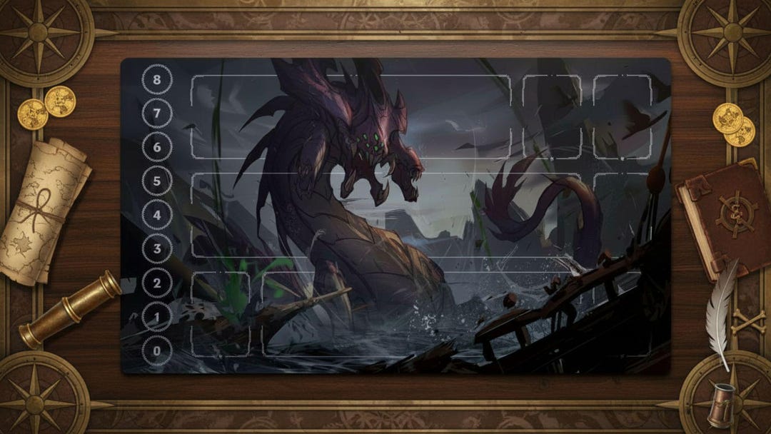 Baron Nasher Riftbound Playmat With Zones | 24