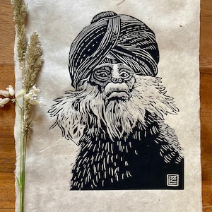 Linoprint - Monkey I