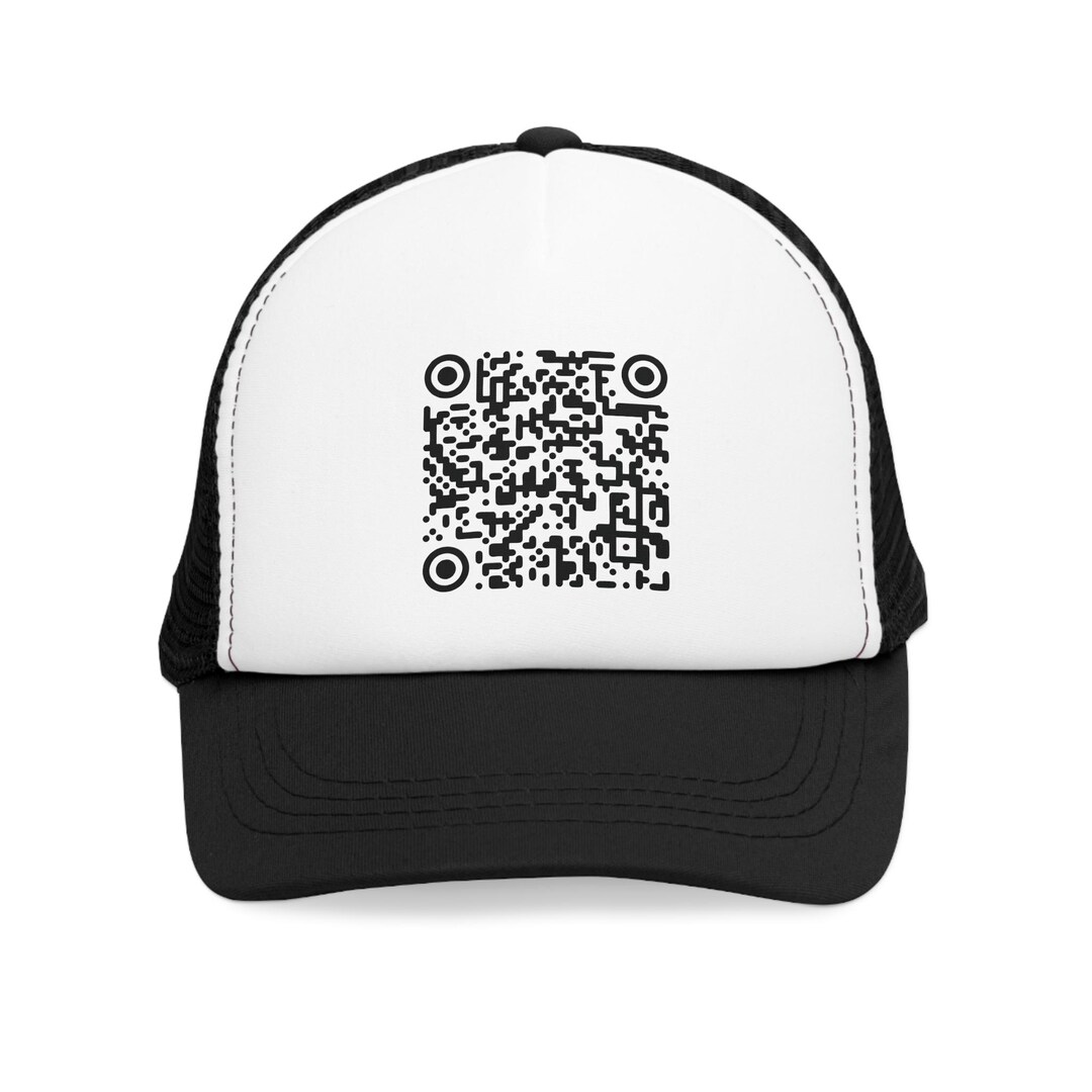 Cap With Qr Code Trump Dancing QR Code Mesh Cap, Funny Hilarious Great Gift, Baseball ...