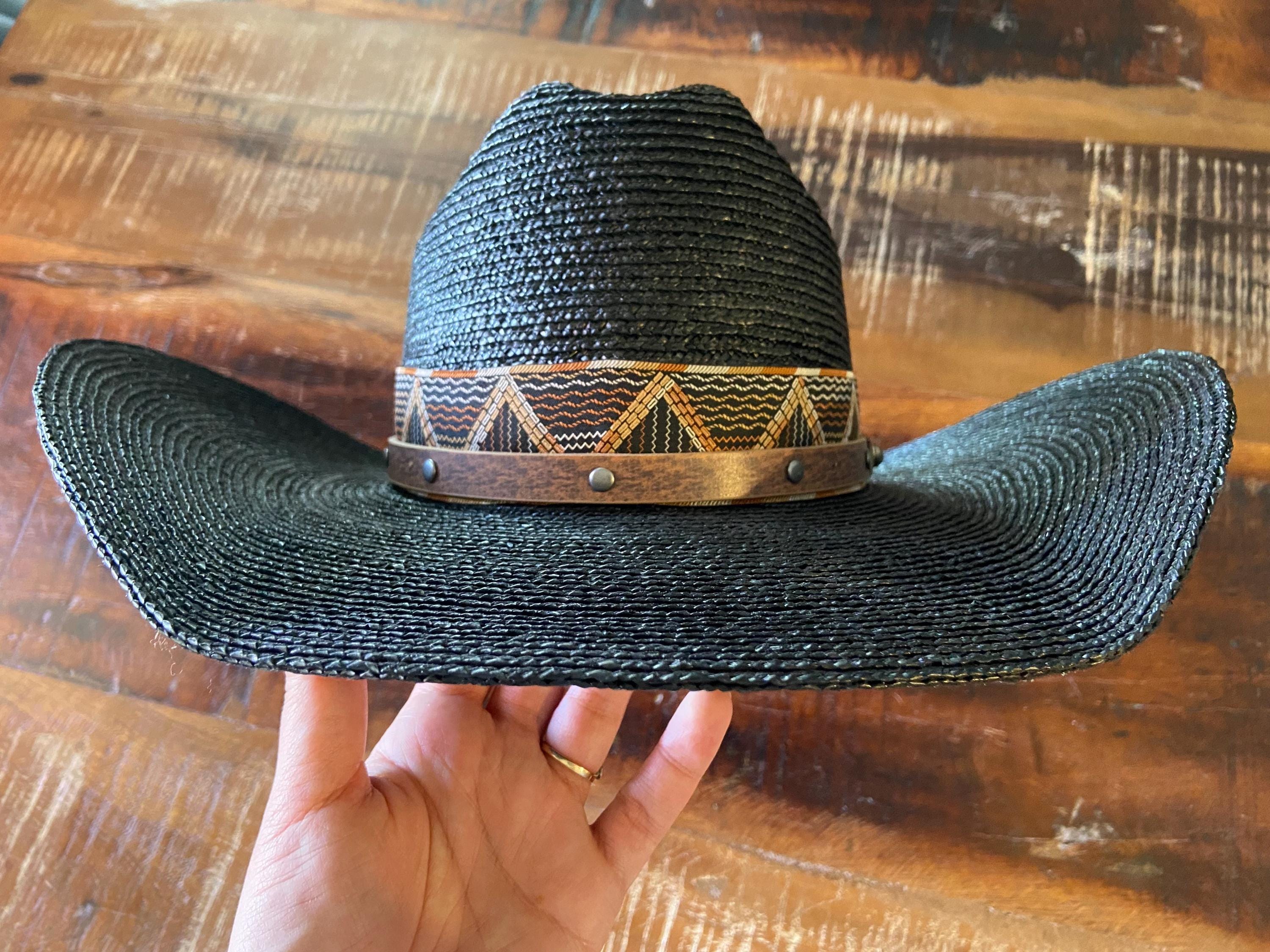 FRYE Western Straw Hat - Etsy display picture 1
