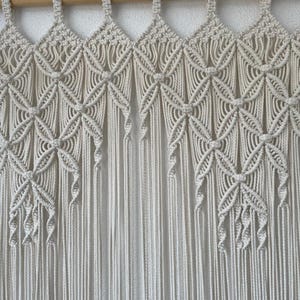 Handmade Macrame Curtain, for Door or Window Curtain, Macrame Room Divider, Macrame Wall Hanging, Custom Size and Custom Color,