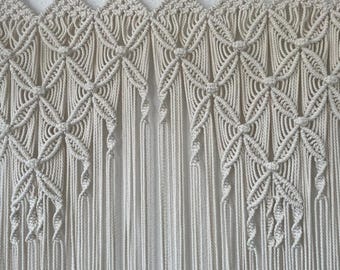 Handmade Macrame Curtain: Custom Door or Window Hanging