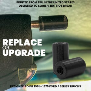 1961-79 Ford F100 Truck: 3D Printed Sun Visor Boot Replacement