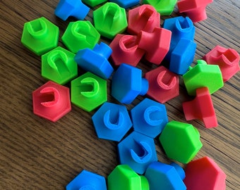 3D Printed Prodigy Repeater Knobs: Red, Blue, Green Replacement Parts (Set of 3)