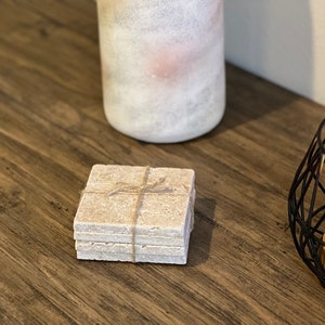 Travertine Coasters (Set of 4)