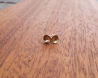 Tiny, Studs, Subtle, Fierce, Bronze, Sterling Posts, Stud, Earrings, Full Moon, Design, Light weight, everyday wear