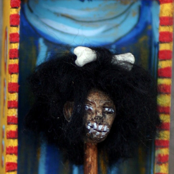 Reserved for Nico    Matchbox shrine by artist Sherry Westfall Matthews