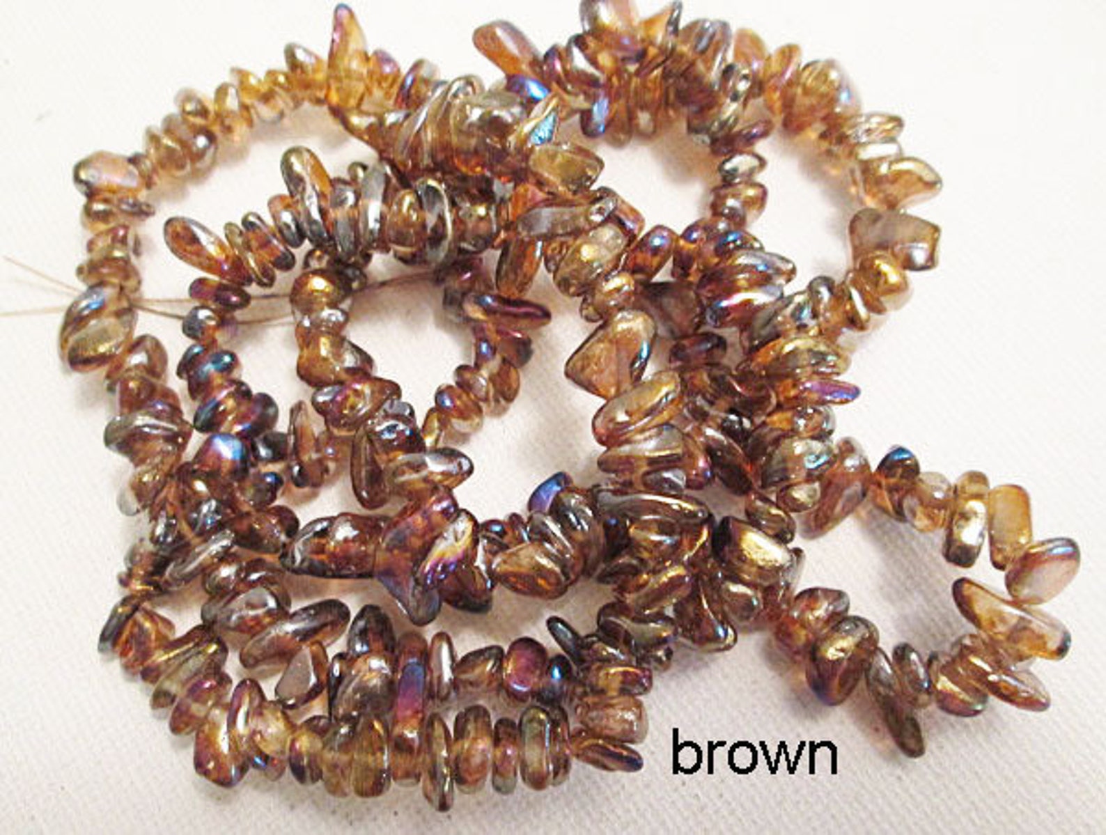 Glass Chip Beads 512mm Choose Color 32 Inch Strand gc449 Etsy