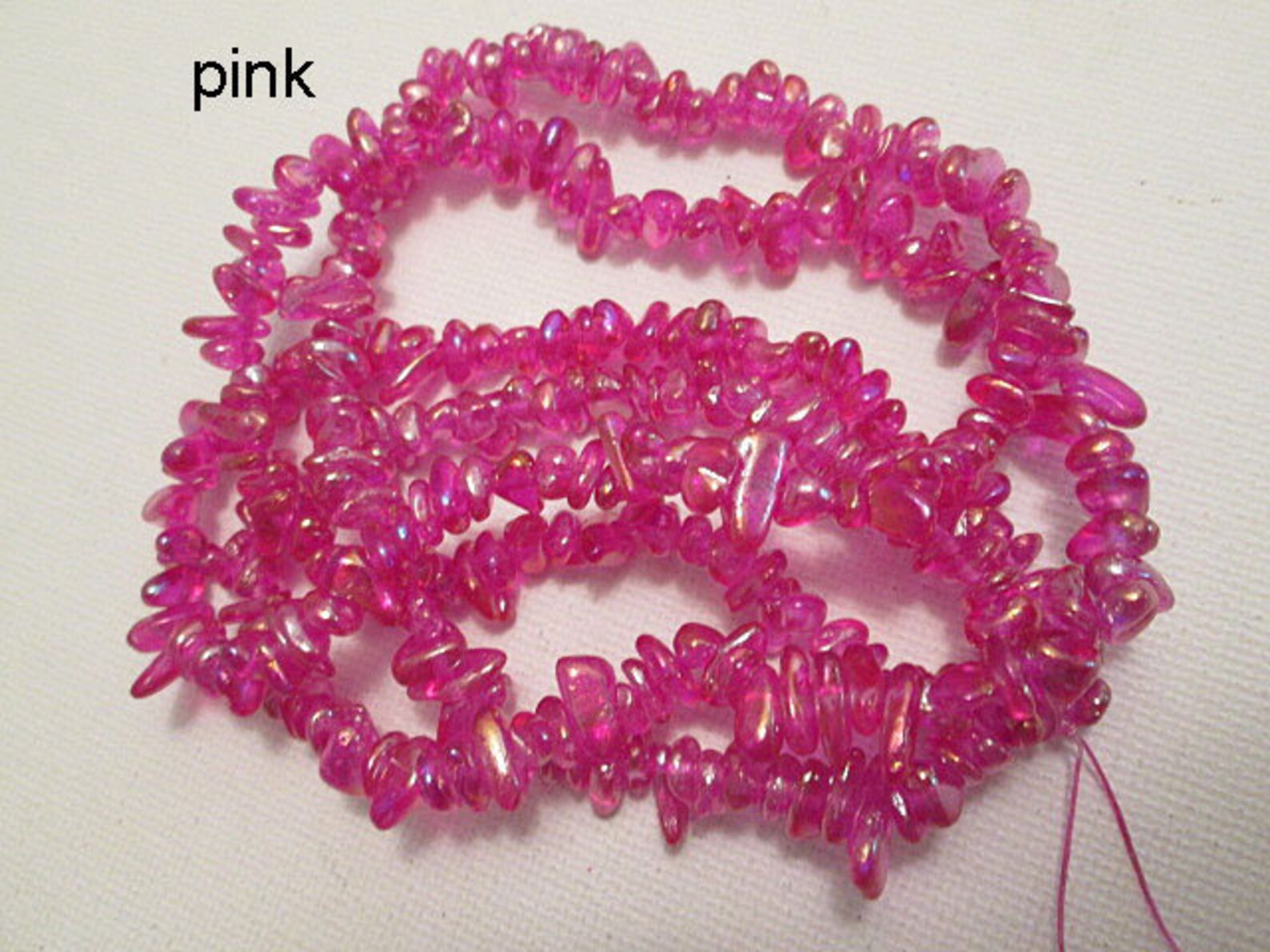 Glass Chip Beads 512mm Choose Color 32 Inch Strand gc449 Etsy