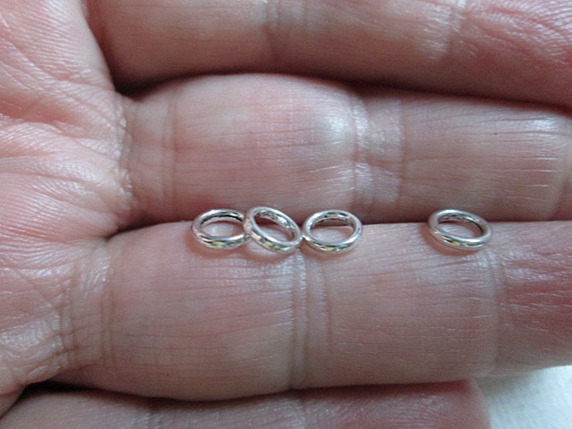 10 Gram Bag Closed O Rings Silver Tone Closed Metal Etsy