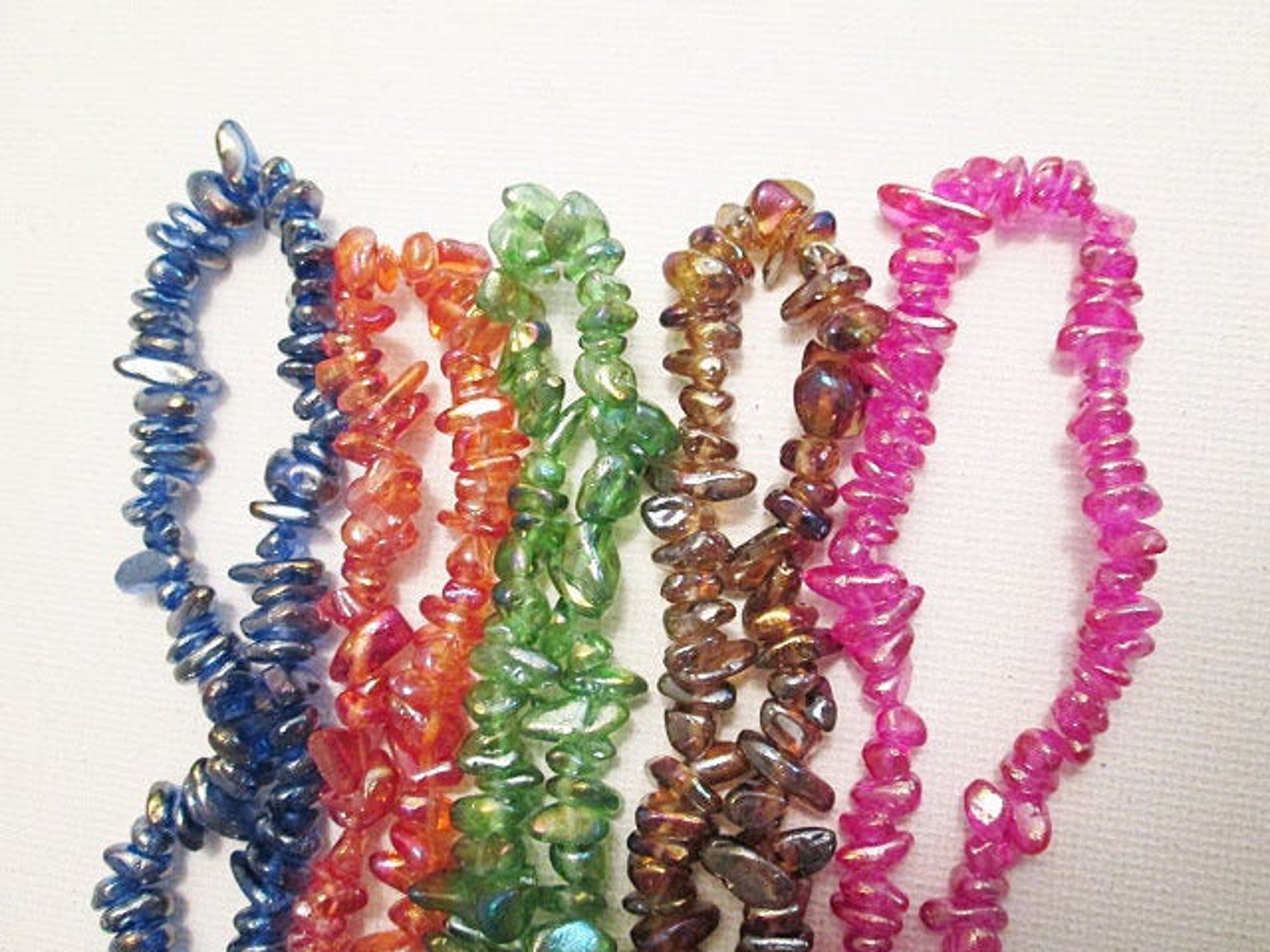 Glass Chip Beads 512mm Choose Color 32 Inch Strand gc449 Etsy