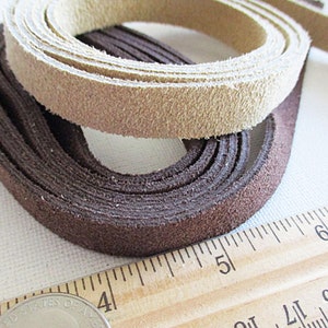 2x Leather Strips, Leather Straps for Crafts, Flat Leather Cord Strings for  Handbags and Purses, Wallets, Jewelry, DIY Handmade Crafts 