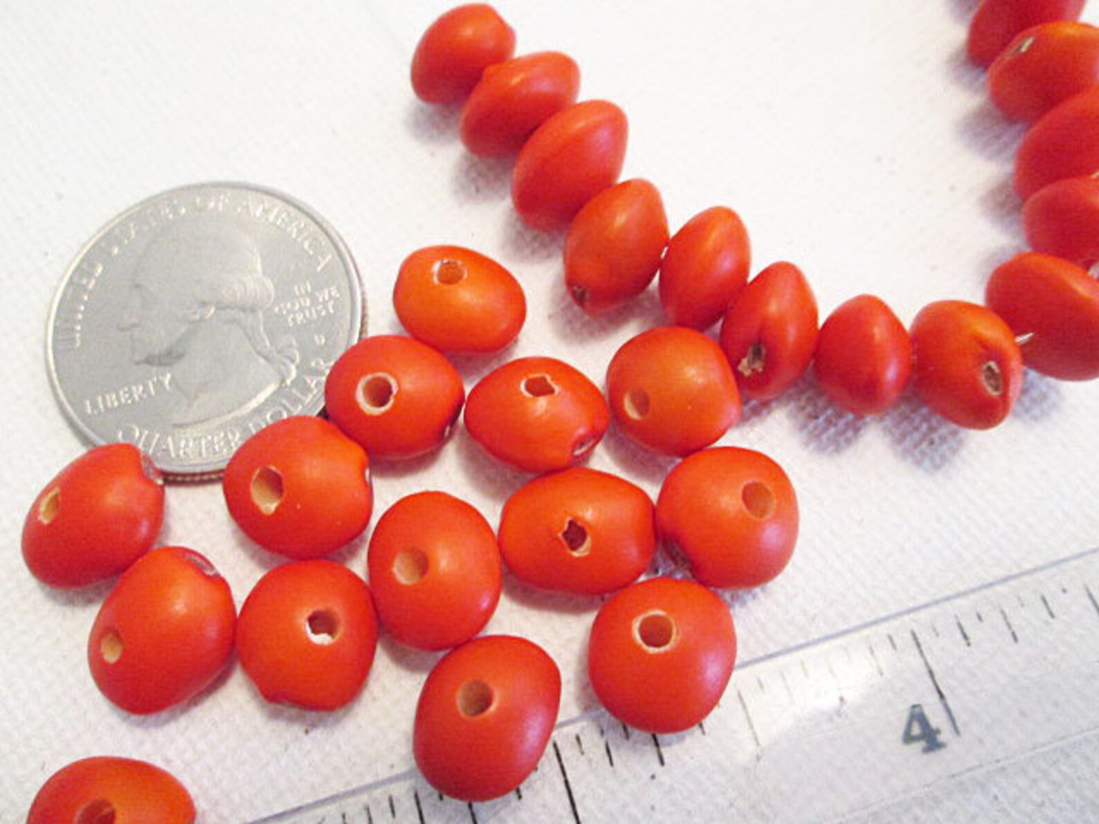 Bahay Seed Pod Beads Red 10x6mm Spacer Beads Sold per 30 Etsy