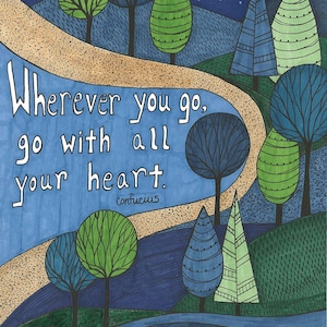 Go With All Your Heart Note Card Set