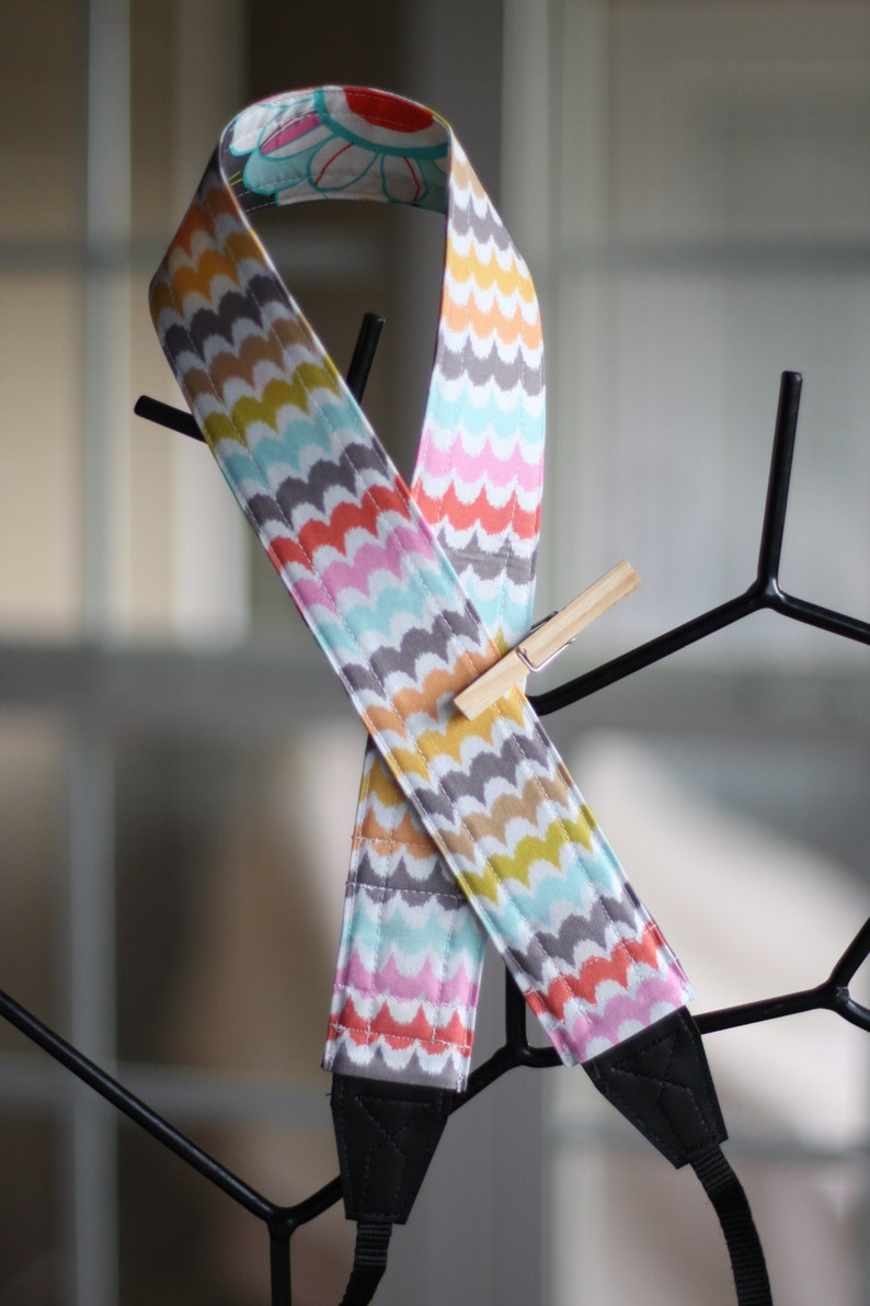 Tweet Tweet Scallops Reversible Camera Strap Etsy