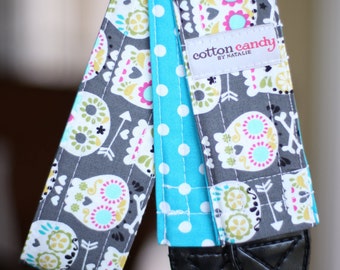 Skulls and Dots Reversible Camera Strap