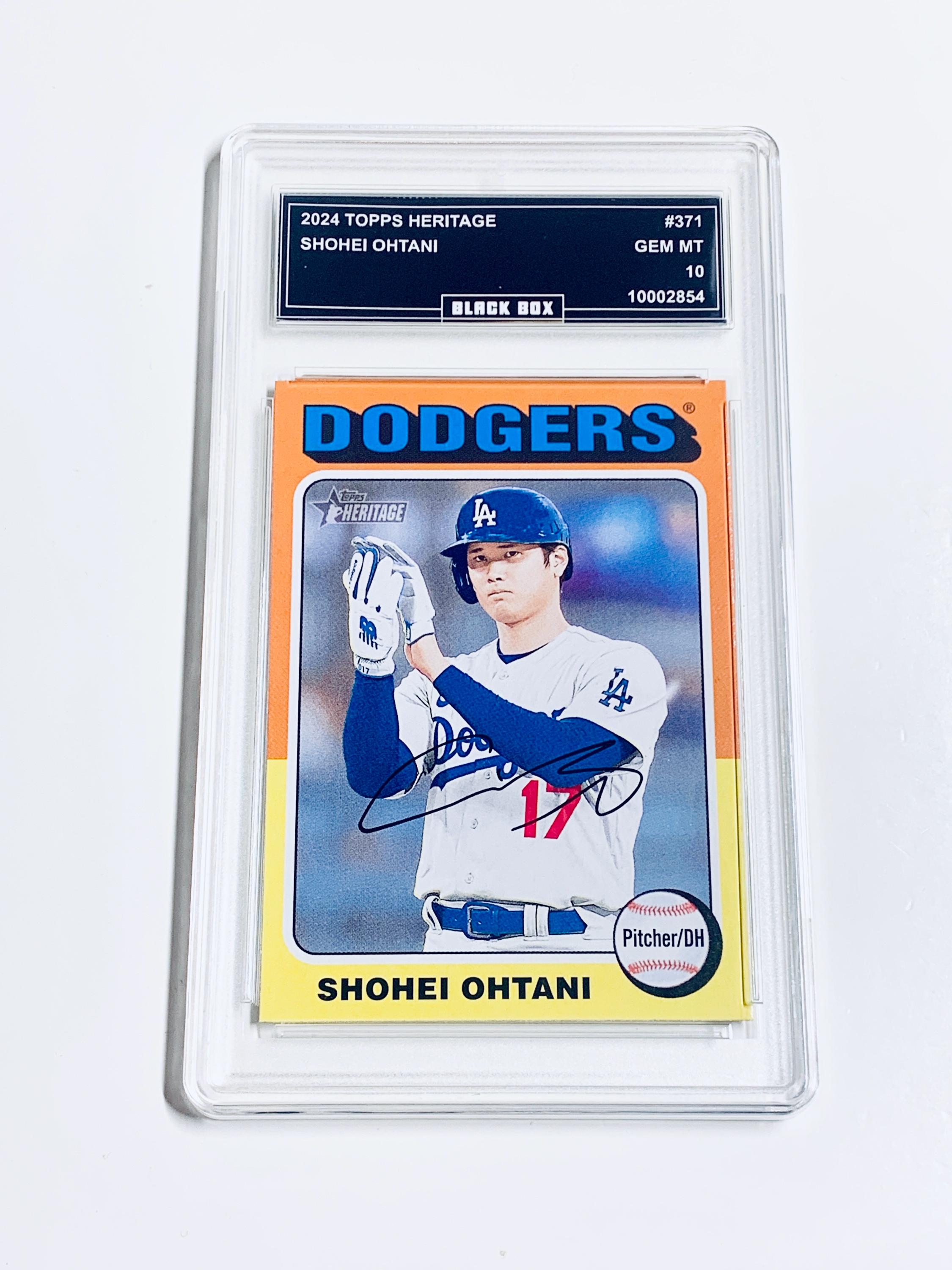 Shohei Ohtani 2024 Topps Heritage #371 Dodgers Graded 10 - Etsy