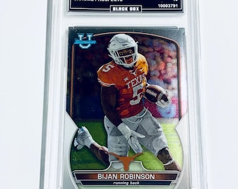 Bijan Robinson 2022 Bowman Universität Chrome ProSpects #70 Falken Texas Longhorns Rookie Karte Benotete Karte