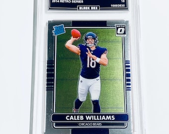Caleb Williams 2024 Donruss Optic 2014 Retro Serie Altersanfänger #1 Bären Rookie Karte Benotet 10