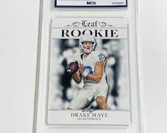 Tarjeta de novato de los Patriots de Drake Maye, lanzamiento especial de 2023, logro de novato n.° RA20, grado 10