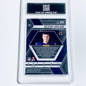 Colston Loveland 2025 Mosaic Variation #275 Bears Rookie Card Graded 10 image 2