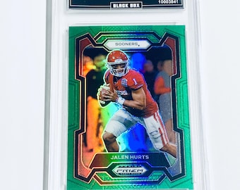 Jalen Hurts 2024 Prizm Draft Picks Grün Prizm #99 Eagles Oklahoma Graded 10