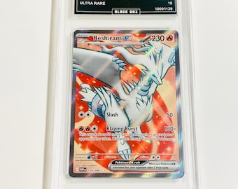 Reshiram ex 2025 Pokemon Wht En-White Flare Ultra Rare #158 Graded 10