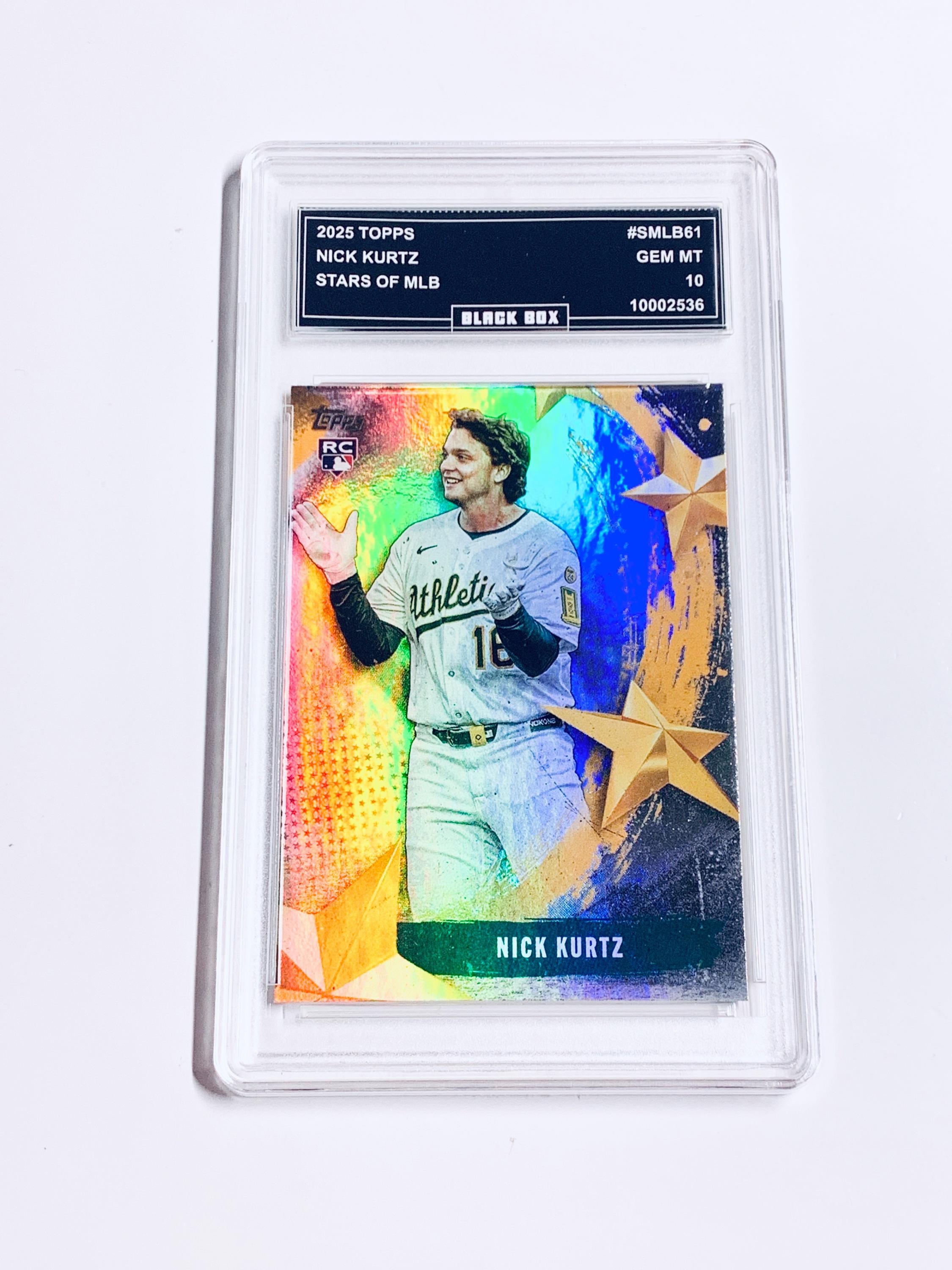Nick Kurtz 2025 Topps Stars of MLB Holo #SMLB61 Athletics Rookie