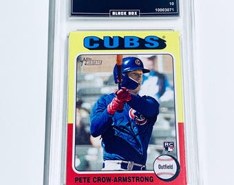 Pete Crow-Armstrong 2024 Topps Heritage #177 Karta debiutanta Cubs oceniona na 10