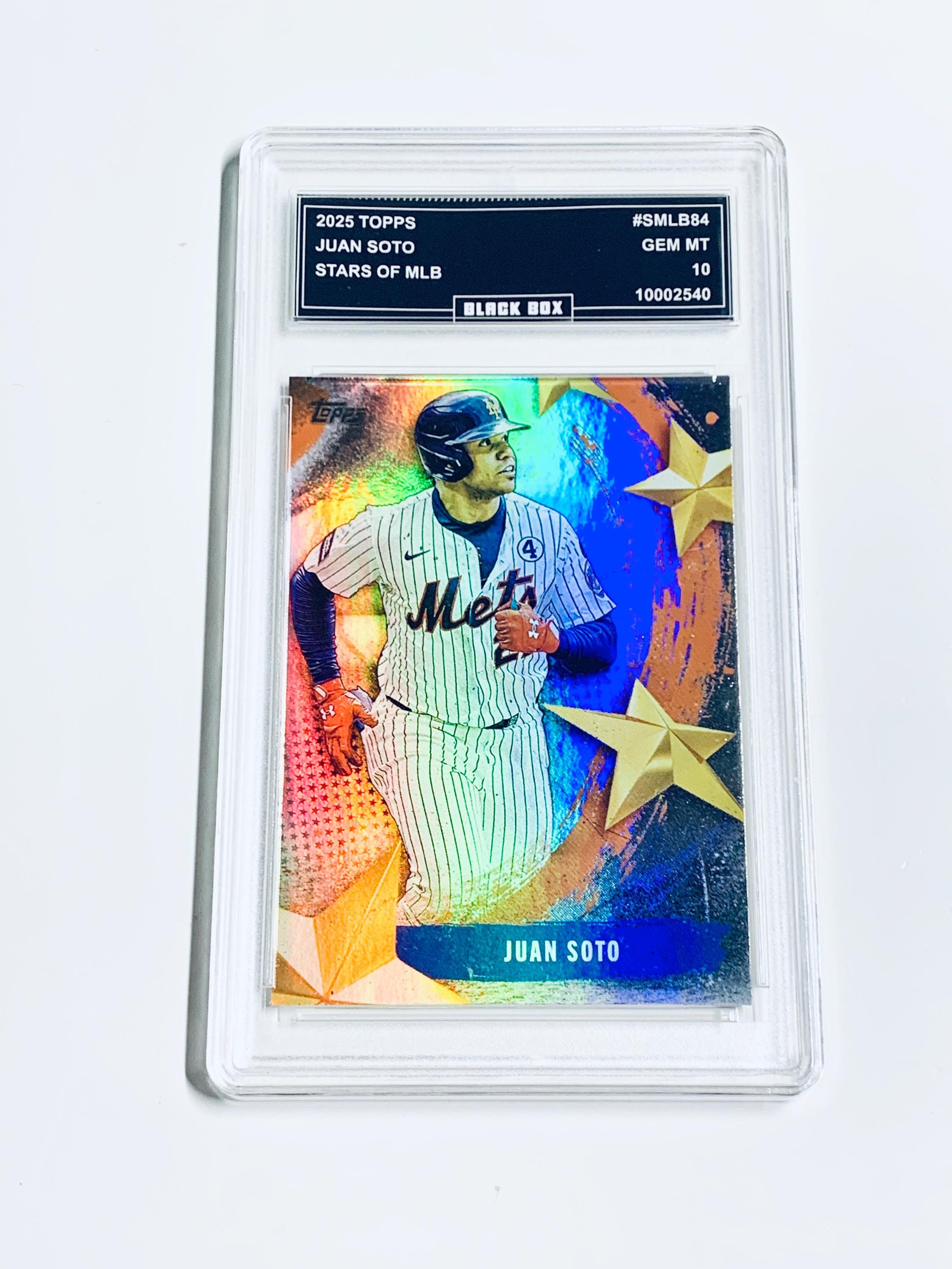 Juan Soto 2025 Topps Stars of MLB Holo #SMLB84 Mets Graded 10 