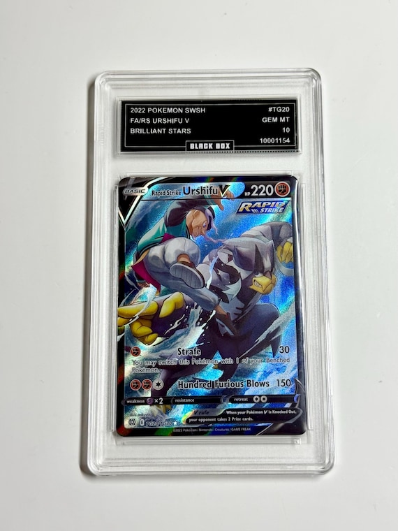 Pokemon Sword & Shield Brilliant Stars Ultra Rare Rapid Strike Urshifu V TG20 (Trainer Gallery)