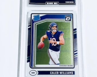 Caleb Williams 2024 Donruss Optic Altersanfänger #201 Bären Rookie Karte Benotet 10