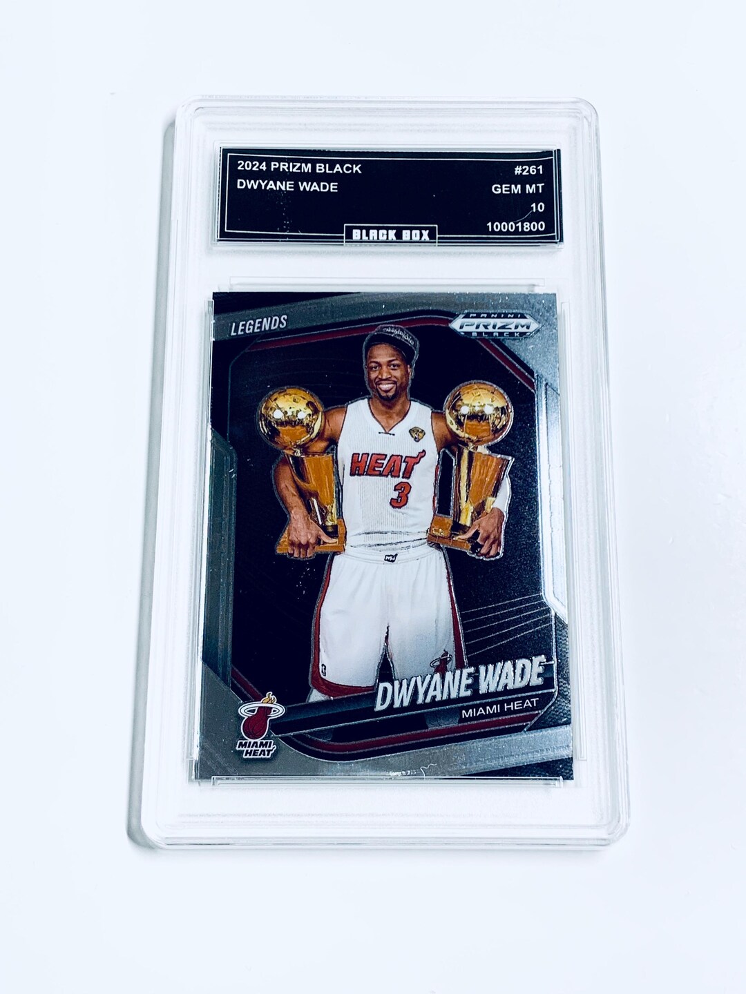 Dwyane Wade 2024 Prizm Black Legends #261 Miami Heat Graded 10 - Etsy