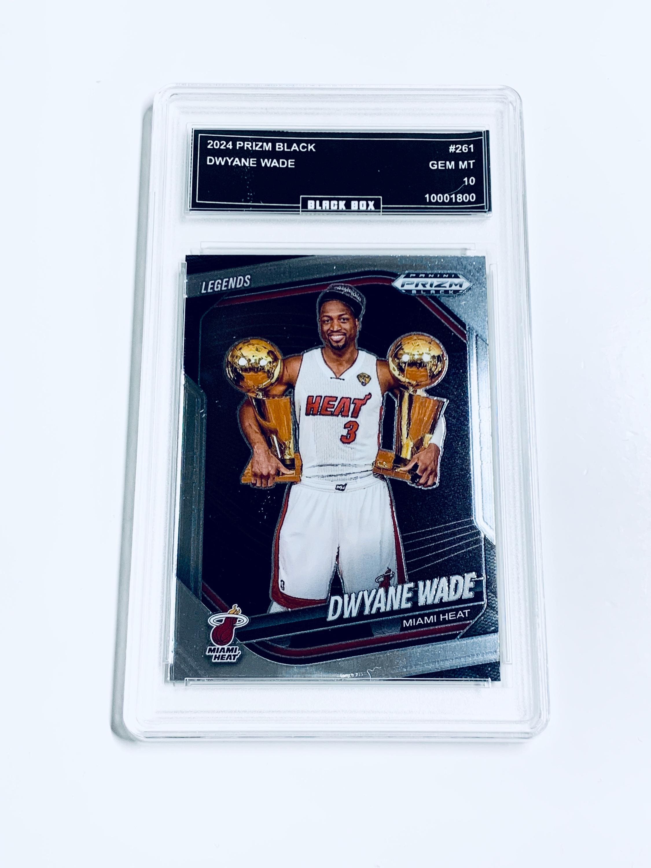 Dwyane Wade 2024 Prizm Black Legends #261 Miami Heat Graded 10 - Etsy