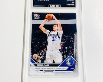 Cooper Flagg Limited Edition 1 Von 42224 2025 Topps Now # 86 “Youngest Player In NBA Geschichte To Score 40+ Points” Rookie Karte Benotet 10
