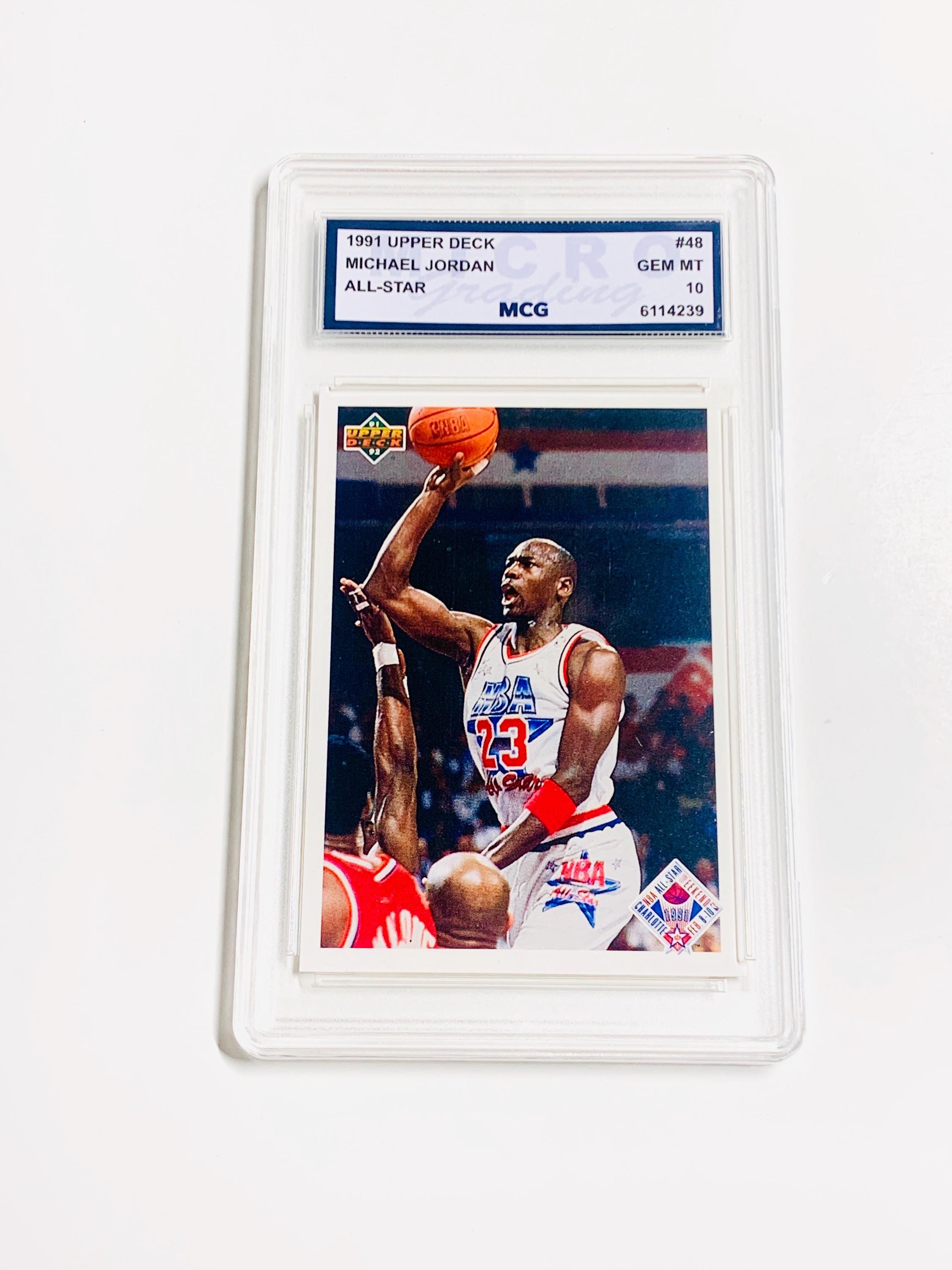 Michael Jordan 1991 Upper Deck All-star #48 Bulls HOF Graded 10 - Etsy