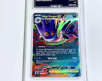 Mega Gengar ex 2025 Pokémon Pfl En-Phantasmal Flames #056 Grado 10