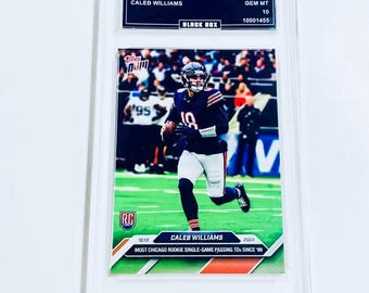 Caleb Williams Limitierte Auflage 1 Von 6573 2024 Topps Now #9 Bears Rookie Karte Benotete 10